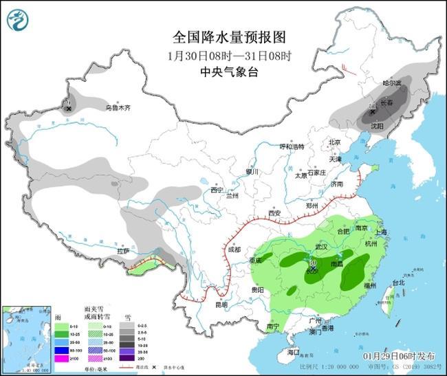 2024春运公报：1月31日起中东部地区将现大范围雨雪冰冻天气